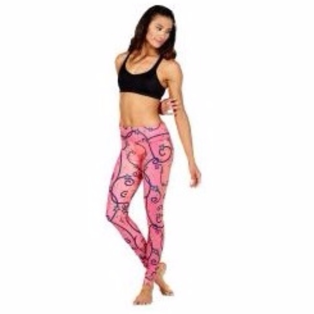 Temple flower leggings